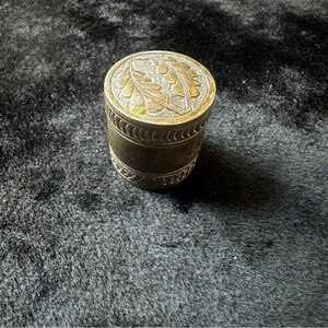 Silver Double Leaf Trinket Box